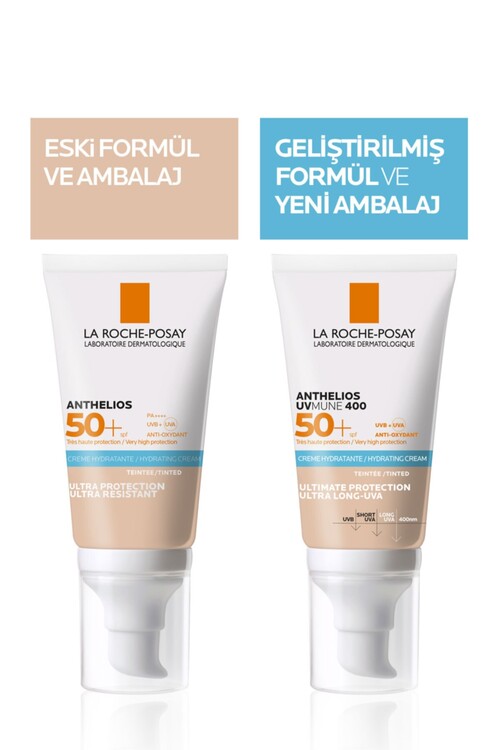 La Roche-Posay Anthelios UVmune SPF 50+ Yüksek Koruma Tinted Yüz Güneş Kremi Hassas Ciltler İçin 50 ml