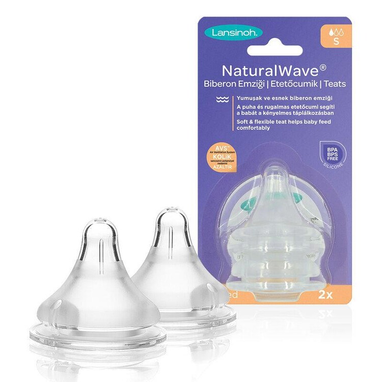 Lansinoh - Lansinoh Natural Wave Biberon Emziği - Yavaş Akış