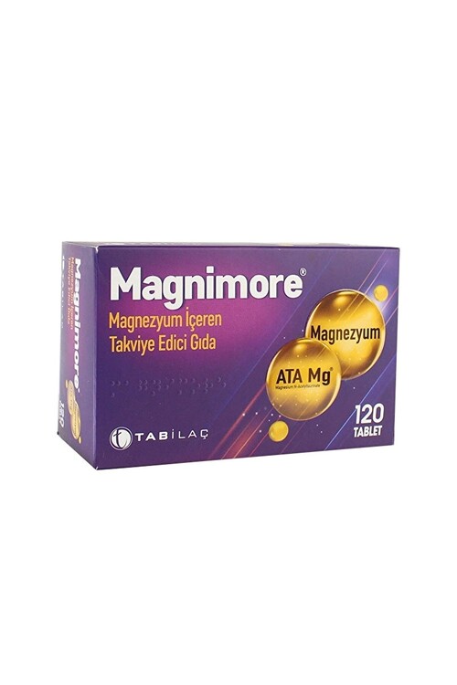 Magnimore Magnezyum Takviye Edici Gıda 120 Tablet