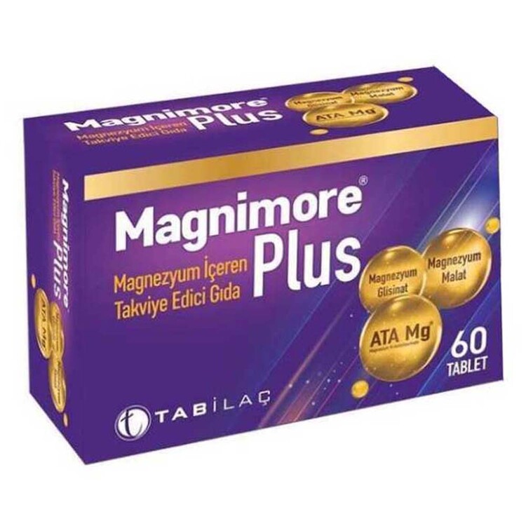 TAB İlaç - Magnimore Plus 60 Tablet