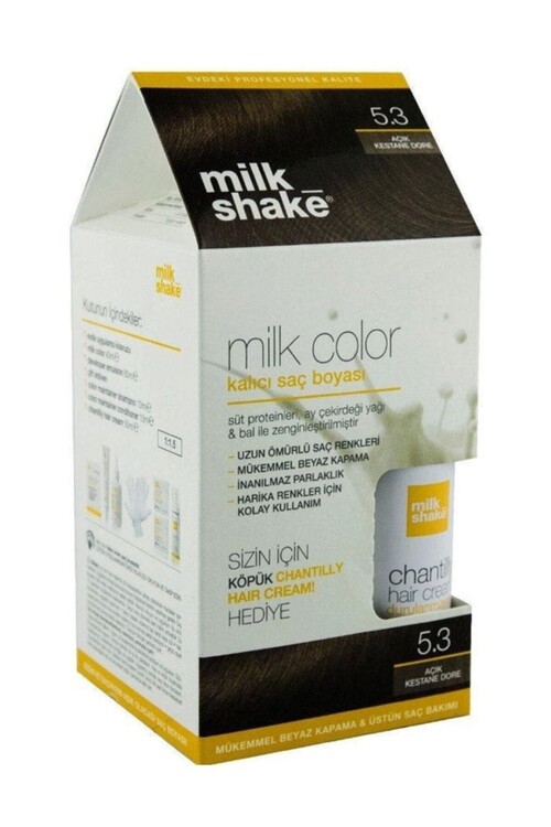 Milk_Shake Saç Boyası Açık Kestane Dore - 5,3 Köpü