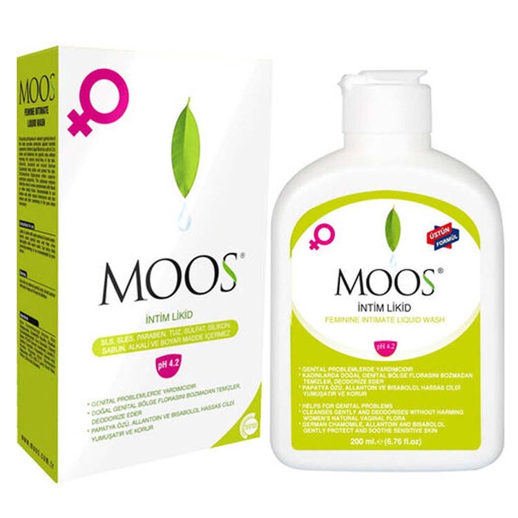 Moos - Moos Intim Likit 200 ml, Bayan Genital Bölge Temiz