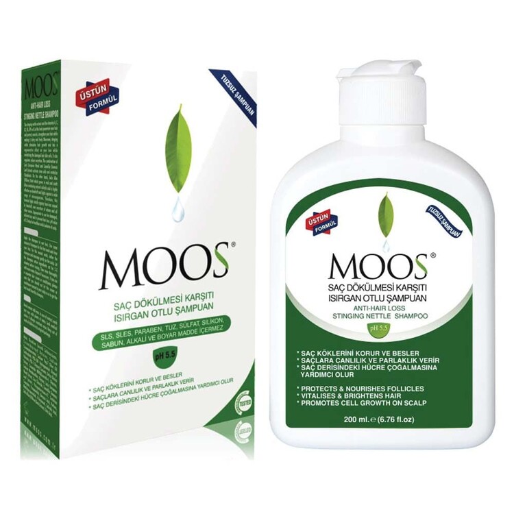 Moos - Moos Isırgan Otlu Saç Dökülme Karşıtı Şampuan 200m