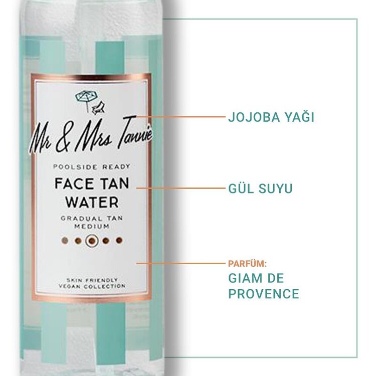 Mr & Mrs Tannie Bronzlaştırıcı Yüz Suyu 75ml