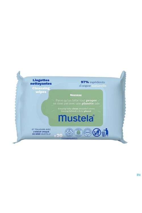 Mustela - Mustela Avocado Cleansing Wipes 20 Adet