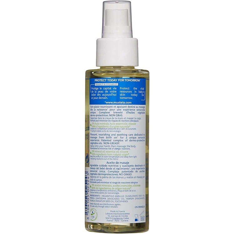Mustela Avokado Yağı İçeren Bebek Masaj Yağı 100 ml