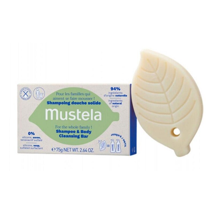 Mustela - Mustela Tüm Aile İçin Şampuan ve Vücut Temizleme Barı 75g
