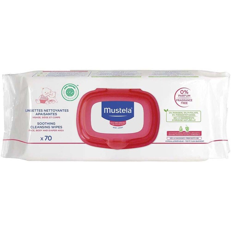 Mustela Soothing Cleansing Wipes 70 Adet - Thumbnail