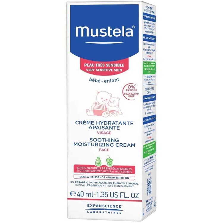 Mustela Soothing Moisturizing Cream Face 40ml