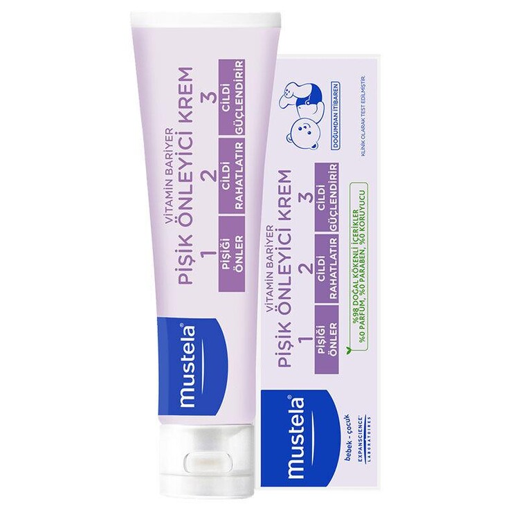 Mustela - Mustela Vitamin Barrier Pişik Kremi 1 2 3 50ml