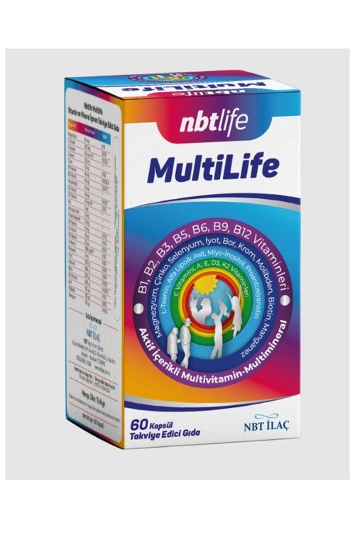Nbt İlaç - NBT Life Multilife Aktif İçerikli Multivitamin 60k