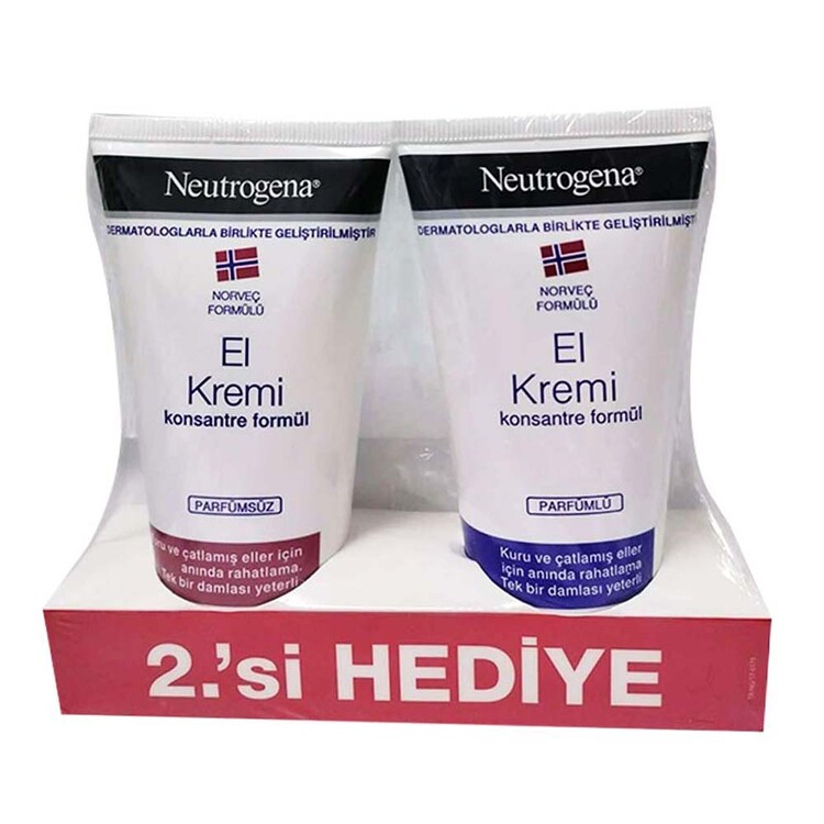 Neutrogena El Kremi 75 ml - İkili Kofre (Parfümlü 