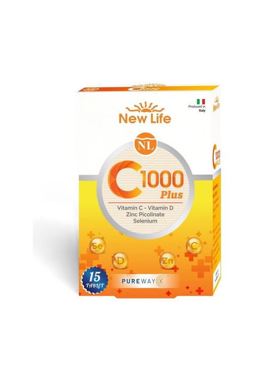 New Life - Newlıfe C 1000 Plus Vitamin C D Vitamini Çinko Ve 