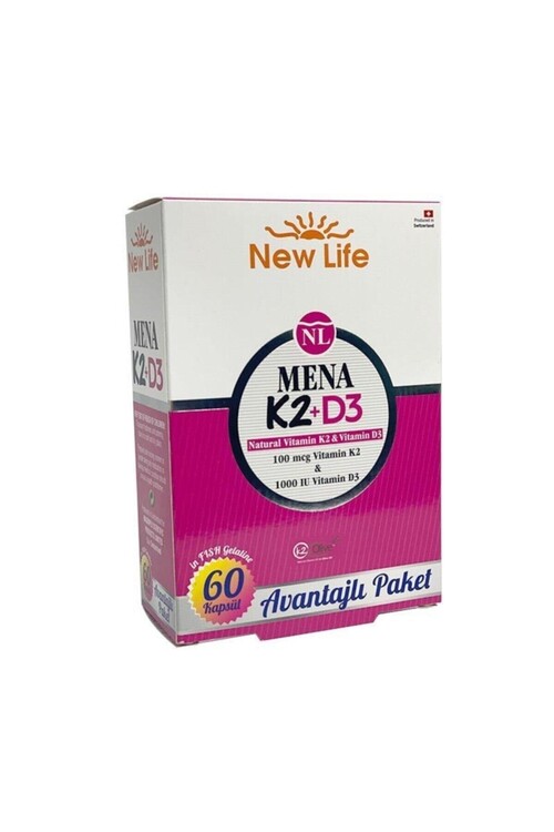 New Life - Newlife Mena K2+d3 60 Kapsül