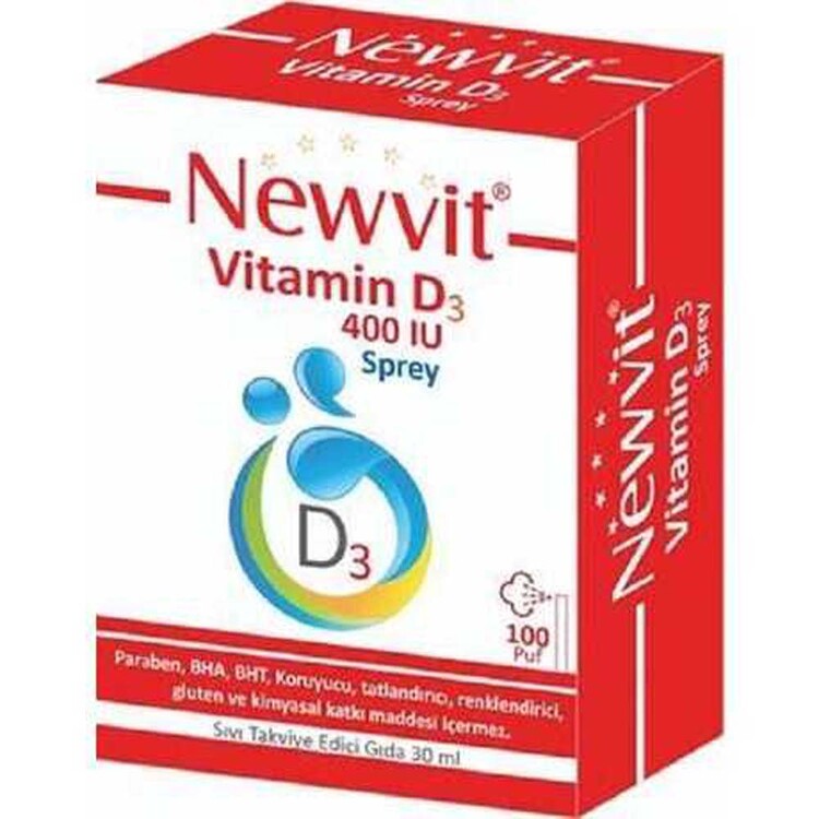 Newvit - Newvit Vitamin D3 400 IU Sprey 30 ml