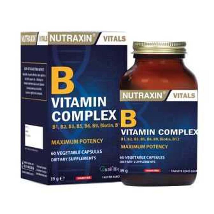 Nutraxin - Nutraxin B Vitamin Complex 60 Kapsül