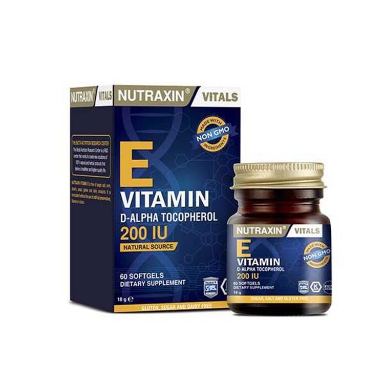 Nutraxin E Vitamin 200 IU 60 SoftGel