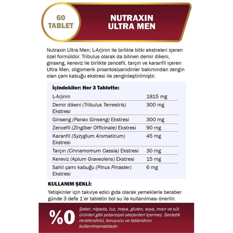 Nutraxin Green Power Ultra Men 60 Tablet
