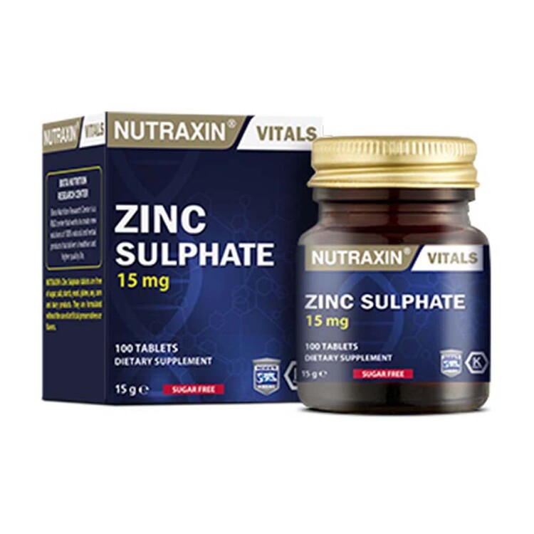 Nutraxin - Nutraxin Zinc Çinko 15 Mg 100 Tablet