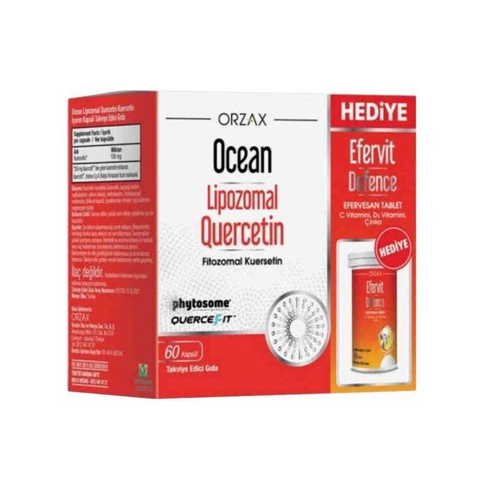 Ocean - Ocean Lipozomal Quercetin 60 Kapsül + Efervit Defe