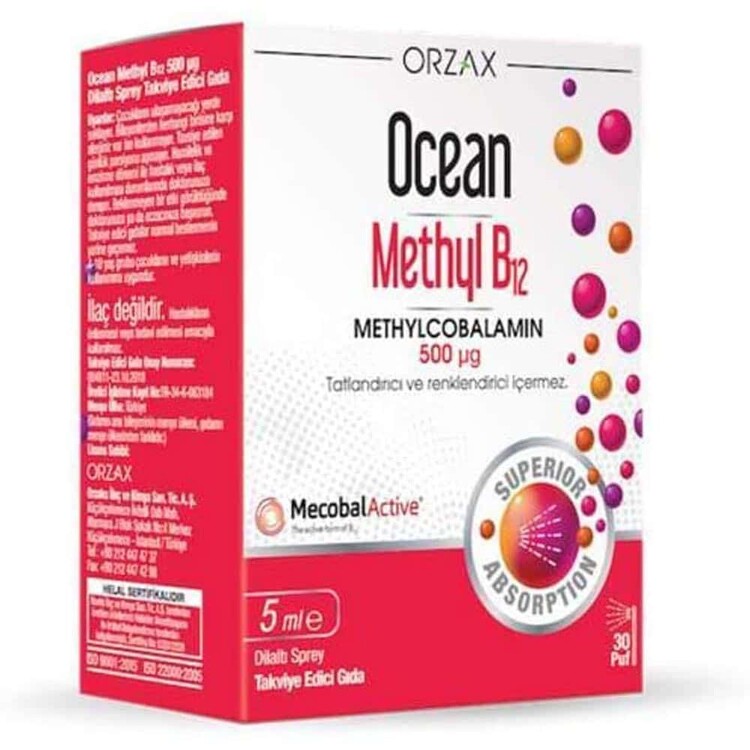 Ocean - Ocean Methyl B12 500 Mcg 5 mL Sprey