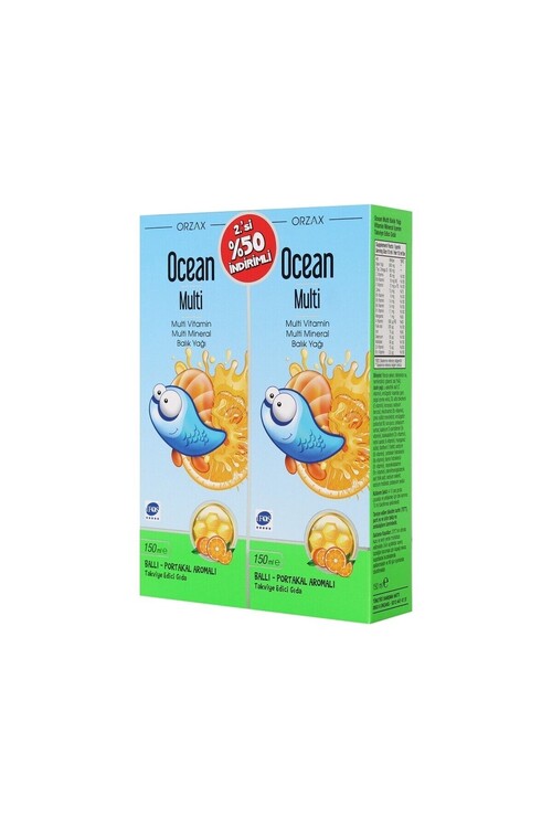 Ocean Multi Şurup Ballı Portakal Aromalı 2li