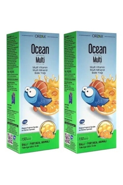 Ocean - Ocean Multi Şurup Ballı Portakal Konsantreli Kral Şakir 150 ml 2 Adet
