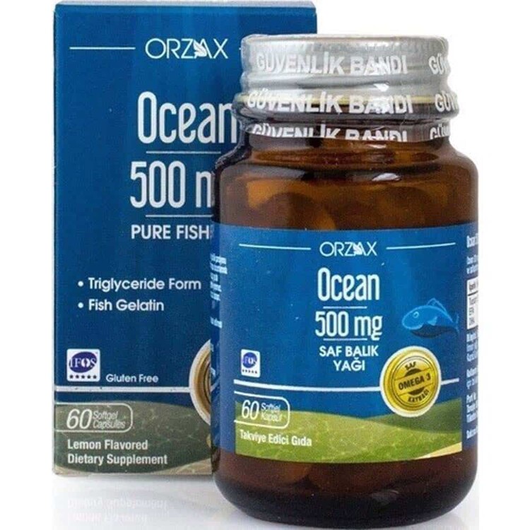 Ocean Omega 3 Balık Yağı 500 mg 60 Kapsül