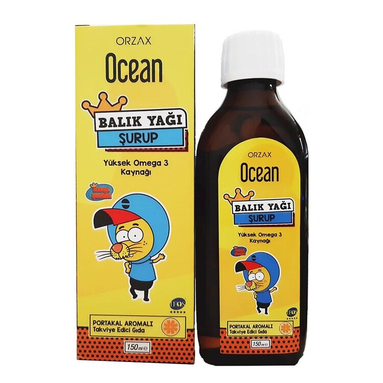 Ocean - Ocean Omega 3 Portakallı Balık Yağı Şurubu 150 ml