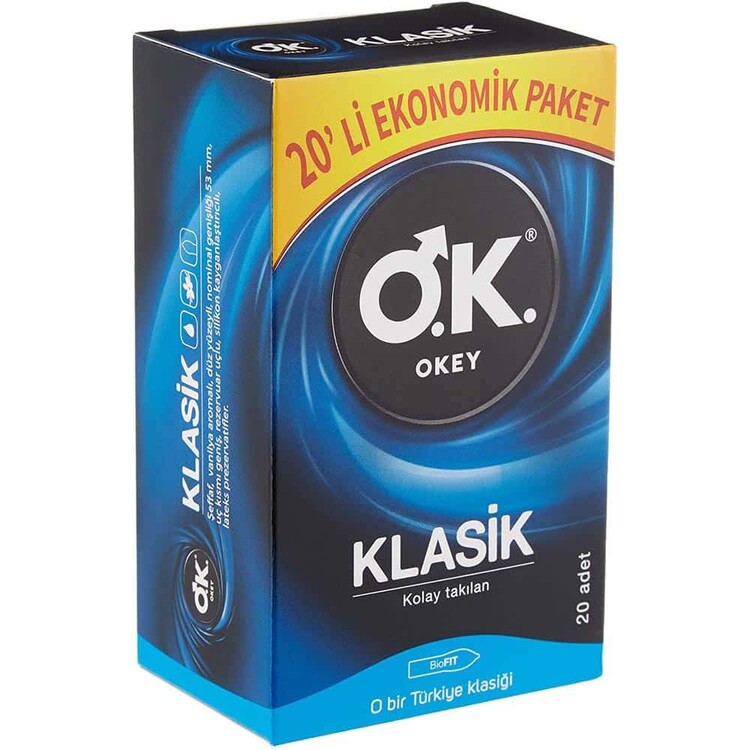 Okey - Okey Klasik Prezervatif 20li Ekonomik Paket