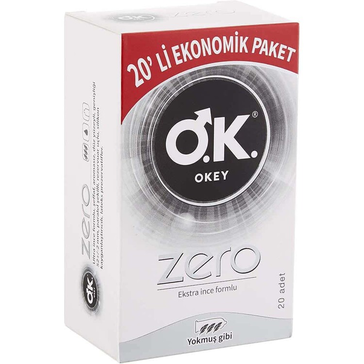 Okey - Okey Zero Ekstra İnce Formlu Prezervatif 20li