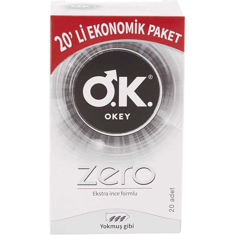 Okey Zero Ekstra İnce Formlu Prezervatif 20li