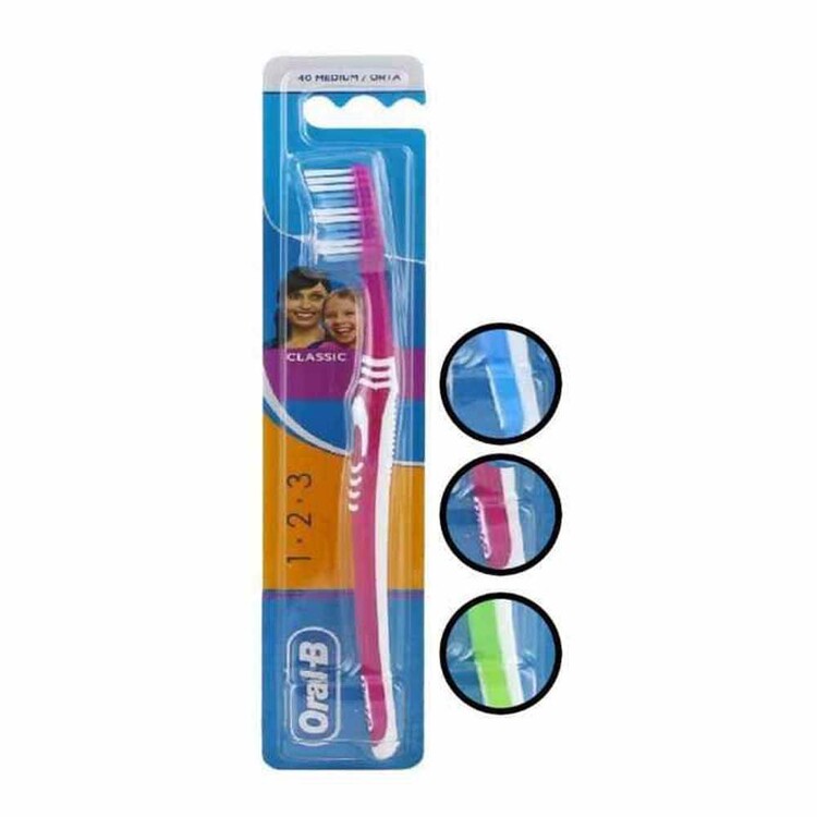 Oral-B - Oral-B Classic Medium Diş Fırçası 1-2-3