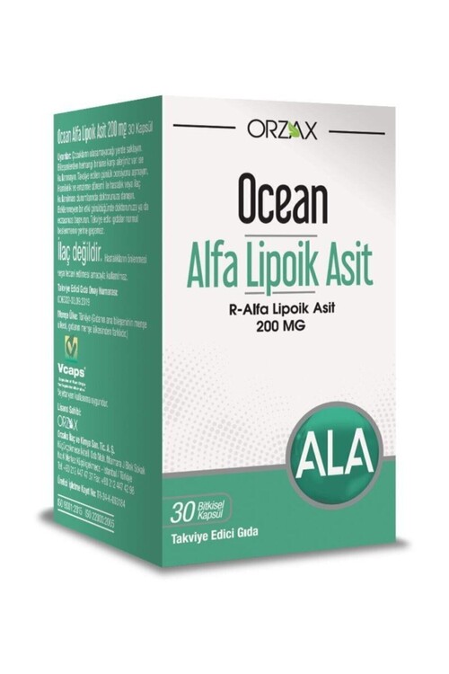 Ocean - Orzax Alfa Lipoik Asit 200 Mg 30 Kapsül