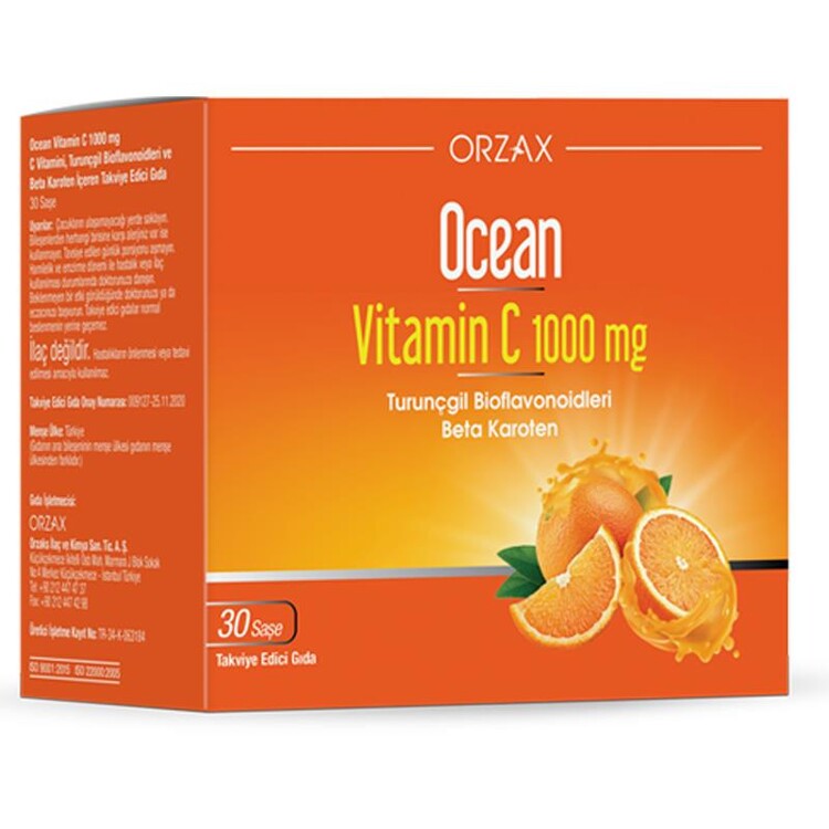 Orzax Ocean Vitamin C 1000 mg Takviye Edici Gıda 3