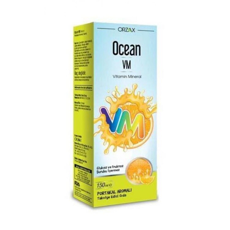 Orzax Ocean Vitamin Mineral - Portakal Aromalı 150