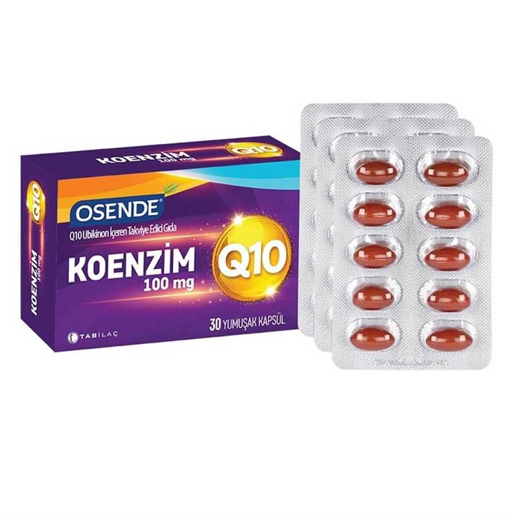 TAB İlaç - Osende Koenzim Q10 100 mg 30 Kapsül