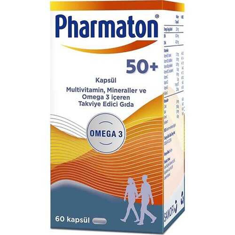 Pharmaton - Pharmaton Vitality 50 Plus 60 Kapsül