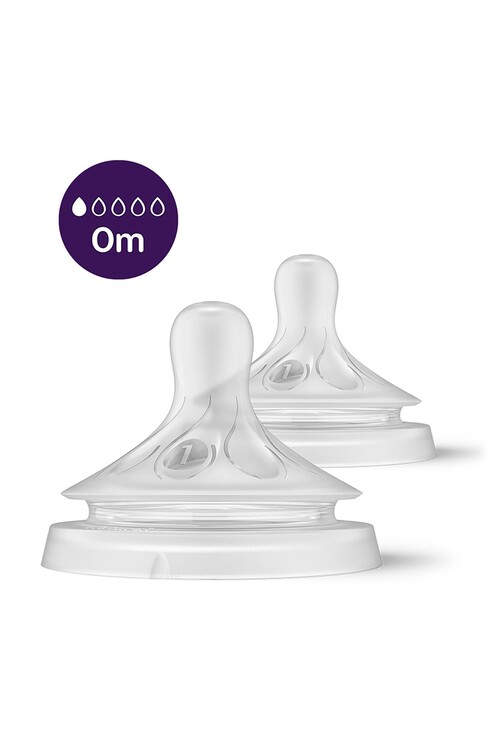 Philips Avent - Philips Avent Natural Response 2'li Biberon Emziği, 1 Numara, 0 Ay+