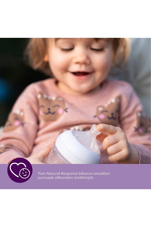 Philips Avent Natural Response 2'li Biberon Emziği, 1 Numara, 0 Ay+