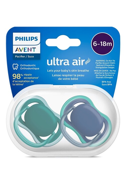 Philips Avent - Philips Avent Scf085/31 Ultra Air Emzik 6-18 Ay 2'li Paket Indigo
