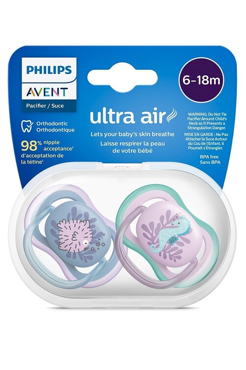 Philips Avent - Philips Avent Ultra Air Emzik 6-18 Ay 2'li Kız Scf085/61