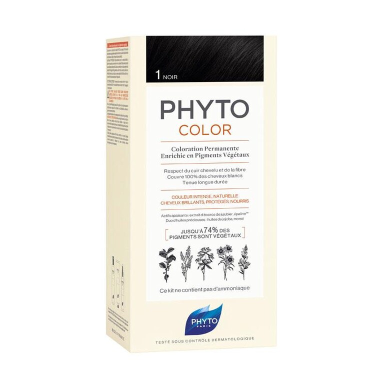 Phyto - Phyto Phytocolor Bitkisel Saç Boyası - 1 Siyah