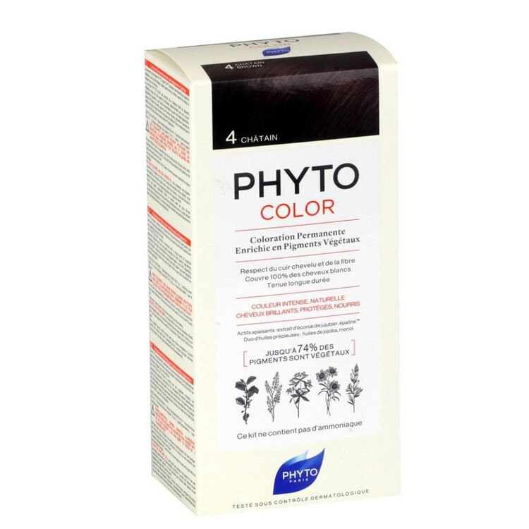 Phyto - Phyto Phytocolor Bitkisel Saç Boyası - 4 Kestane