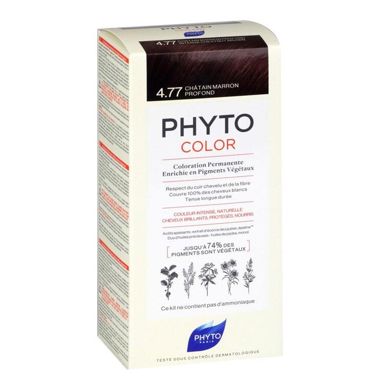 Phyto - Phyto Phytocolor Bitkisel Saç Boyası - 4.77 Yoğun 