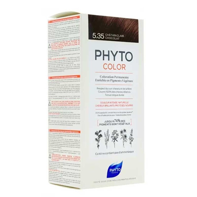 Phyto - Phyto Phytocolor Bitkisel Saç Boyası 5.35 - Açık K