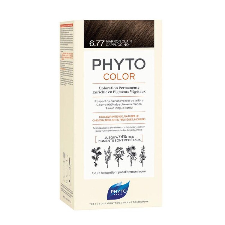 Phyto Phytocolor Bitkisel Saç Boyası - 6.77 Cappuc