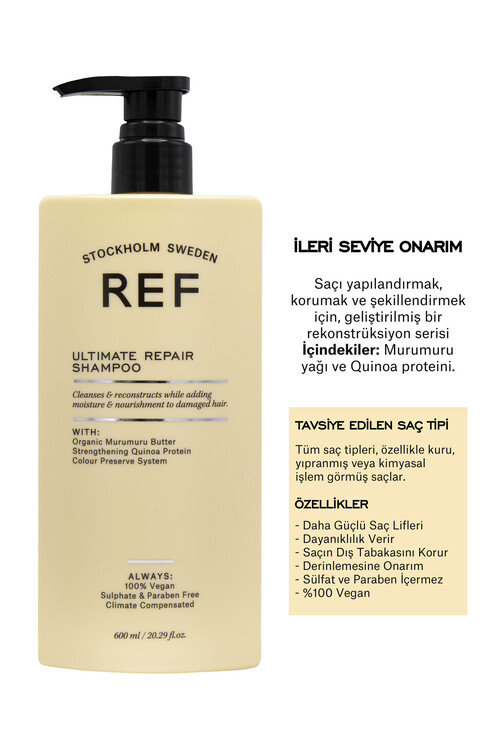 REF STOCKHOLM - Ref 600 ml Ultımate Repaır Shampoo