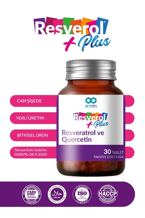 Resverol Plus Resveratrol Ve Quercetin Içeren 30 T