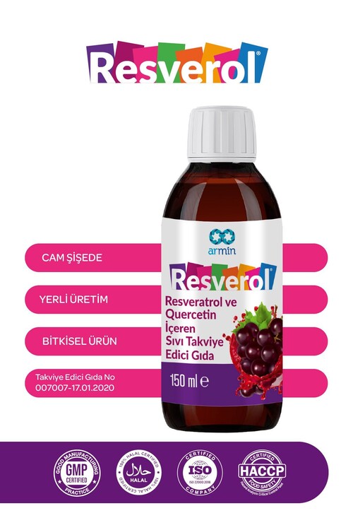 Resverol Resveratrol Ve Quercetin Içeren Sıvı 150m